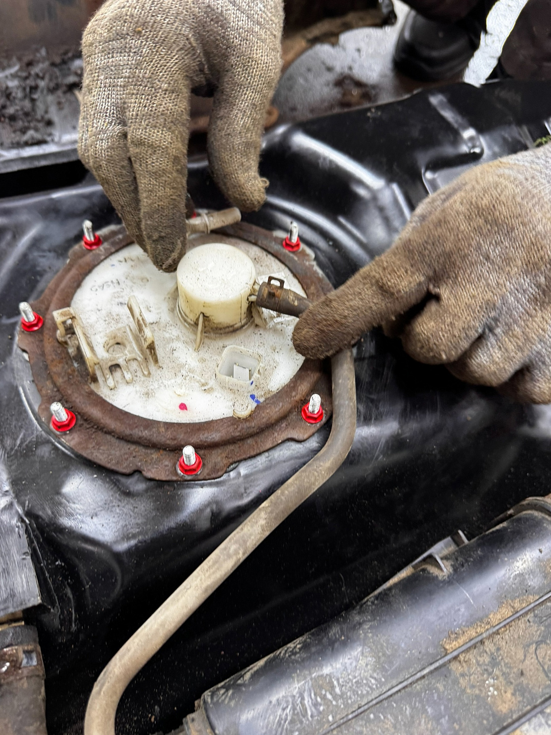 Топливный бак Kia Rio 3 пластик 2011-2017 г.в. (bolt-on)